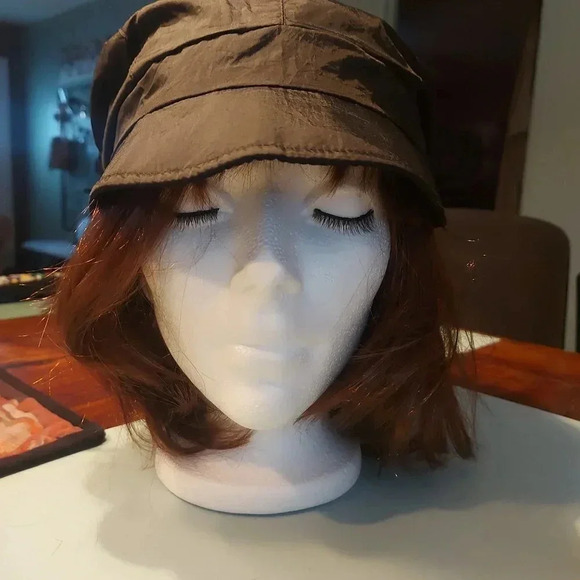 Genevieve Dostaler |  Mila Black Poor Boy, Paper Boy Hat/Cape - Picture 15 of 16